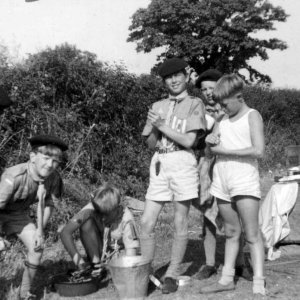 Ist Penzance Boy Scout troop on Jamboree - 1964