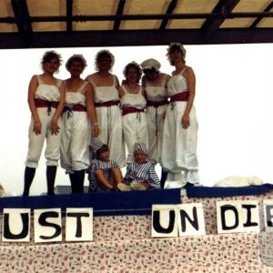 'Just Undies' carnival float on the Rec