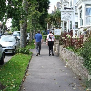 2 - Martin Adams walks past us out of the blue!