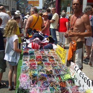 Stall in the Greenmarket, Mazey Day - Golowan Festival, Penzance - 26Jun10