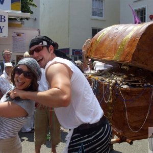 Pirates and treasure chest, Mazey Day - 26Jun10