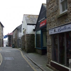 Looking down Bread Street from the London Inn