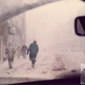 Arriving in Penzance in arctic conditions