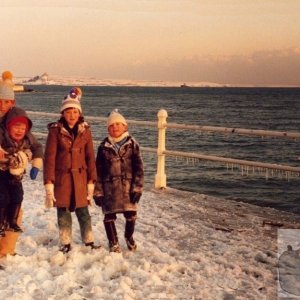 Icicles on the Promenade, 13th january, 1987