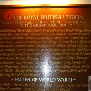 Roll of Honour in the British Legion