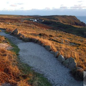 Looking towards Glebe Farm, Land's End - 12th Dec., 2009