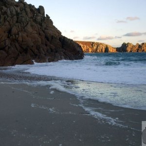 Sun and shade at Porthcurno, 12th Dec., 2009