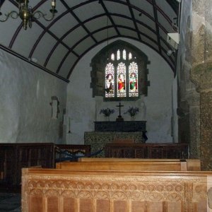The nave of St Levan's Church - 17May10