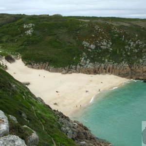 Porthcurno beach