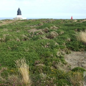 The daymarks at Gwennap Head - 11Aug10