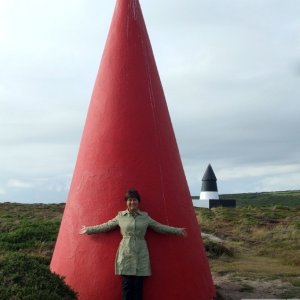 A conical picture! A Daymark at Gwennap Head