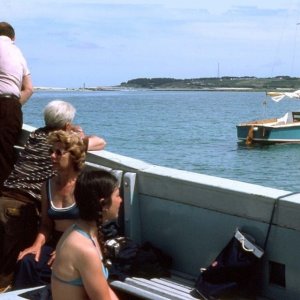 Jan with Bryher in the distance