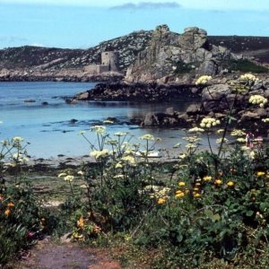 Cromwell's Castle as seen from Bryher, 1977