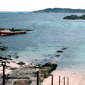 Arrival in St Agnes, Scilly, June, 1977