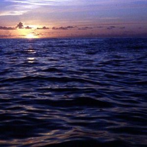 Sunset over the Western Isles, Scilly, 1977