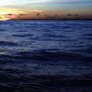 Sunset over the Western Isles, Scilly, 1977