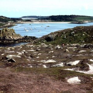 Bryher's coastline - Is that Tresco in the distance?