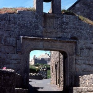 Star castle entrance, Hugh Town, Hugh Town, St Mary's