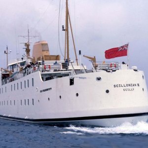 RMV SCILLONIAN III DEPARTS FROM SCILLY - JUNE, 1977