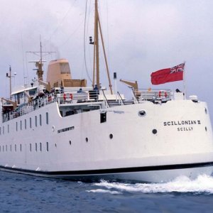 RMV SCILLONIAN III DEPARTS FROM SCILLY - JUNE, 1977
