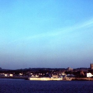 Distant Penzance from the sea - June, 1977