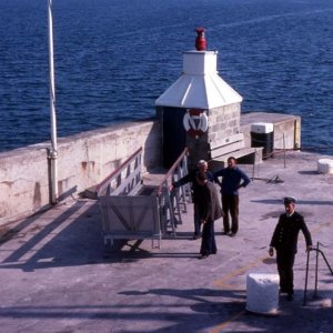 Workers on the Quay, Hugh Town, St Mary's, Scilly