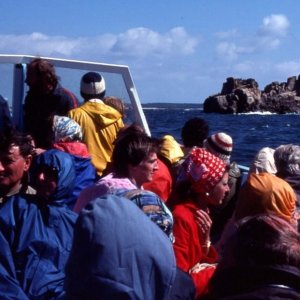 Approaching St Martin's, Scilly - 1977
