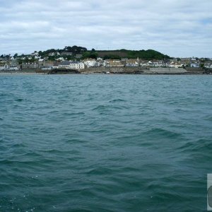 St Michael's Mount - View to Marazion across water