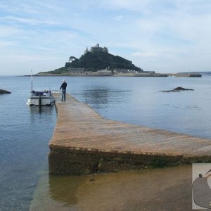 Gwelva: departure at middle tide - St Michael's Mount