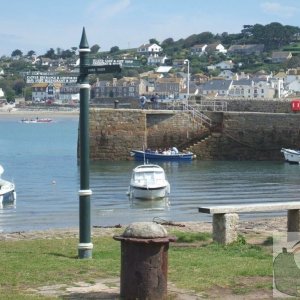 From the harbour wharf - St Michael's Mount