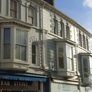 Four shops, Top of Morrab Road.