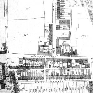 1844 Tithe map of Penzance central.