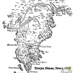 Map of Treryn Dinas 1890