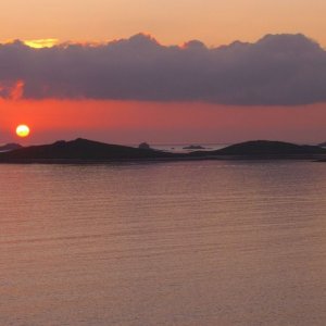 Sunset over Samson