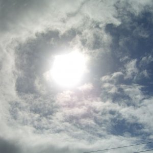 Partial Eclipse over Newlyn 01/08/2008