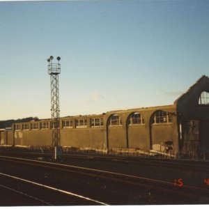 Old train building