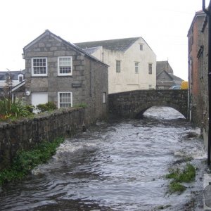 Doctor's Surgery and old Newlyn Bridge