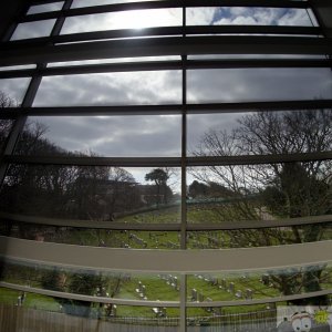 Panoramic view from Porthcurno building