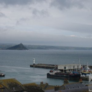 A view of the Mount and harbour