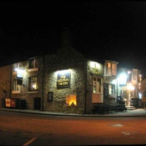 The Dolphin Inn at night