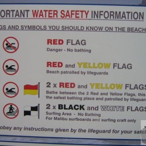 Water safety information
