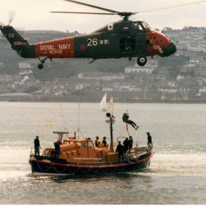 Penlee lifeboat exercise/demonstration