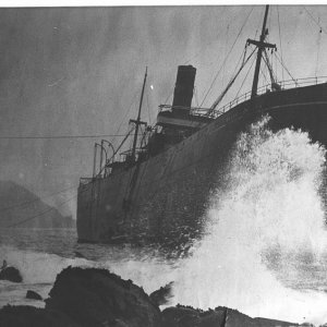 Wreck of SS South America in Boskenna Bay - 13/03/1912