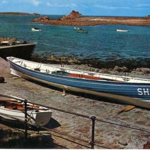 The Old Lifeboat Slip and one on the Pilot Gigs, ST AGNES SCILLY quot