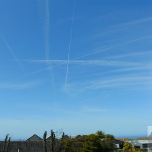 Blue skies over St Just..early April 2010