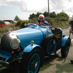 Bugatti outside the Engine