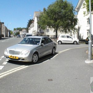 Fancy Car Blocks Disabled Access Ramp.