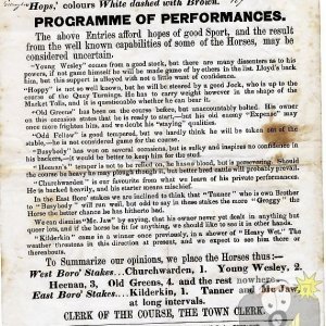 Sporting Intelligence 1862 Penzance Autumn Meeting Pt2