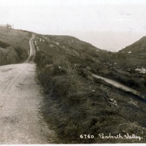 Penberth Valley franked postcard 7th Jan 1929