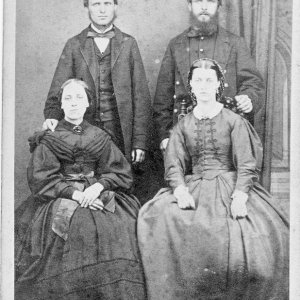 Edmund and Christopher Ludlow and their wives